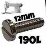 Tornillo prensatela largo plano 190LQX12MM para máquina de coser Juki, repuesto metálico de ajuste preciso y alta durabilidad.