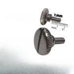 Tornillos metálicos para pie prensatelas de máquina de coser familiar e industrial, repuesto de sujeción resistente