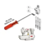 Destornillador llave de aguja JN-3216 rojo para máquinas de coser, herramienta resistente para ajuste y cambio de agujas.